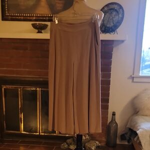 Chic Tan Wide-Leg Pants